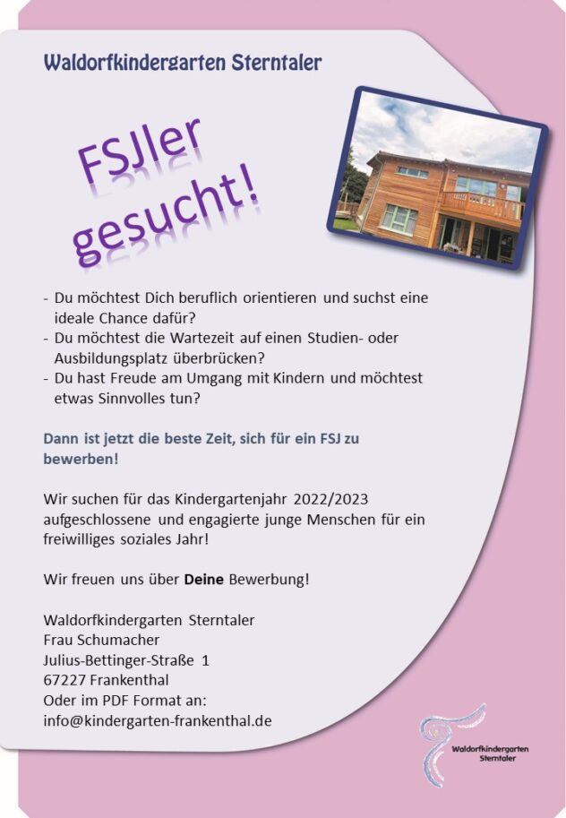 Kita-leitung Stellenangebote In Der Nähe Stellenangebote - Waldorfkindergarten Sterntaler